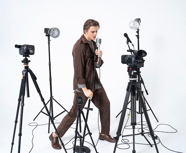 Portrait and fashion photography workshop session